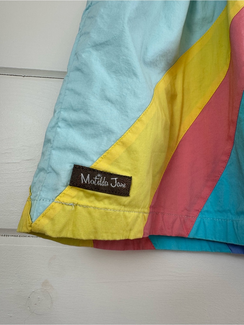 Matilda Jane Let’s Get Together Roy G Biv Dress Girls Size 6 Rainbow - Picture 8 of 8